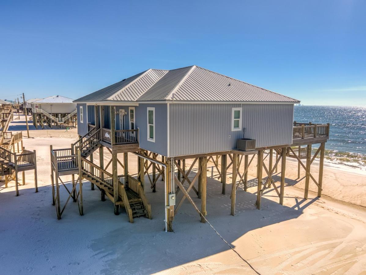 Awake On The Gulf - Gulf Front! Gaze Up At The Stars From Your Large Deck While Listening To The Waves Crash, Home Dauphin Island Exterior foto